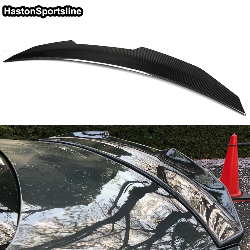 

For BMW 4 Series G22 P Style Carbon Fiber Rear Trunk Spoiler Car Wing 2021UP