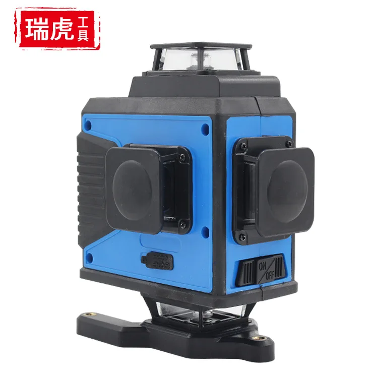 

High-precision laser level, 16 lines, automatic wiring, blue light, outdoor line meter, wall-to-ground integrated machine, 4D st