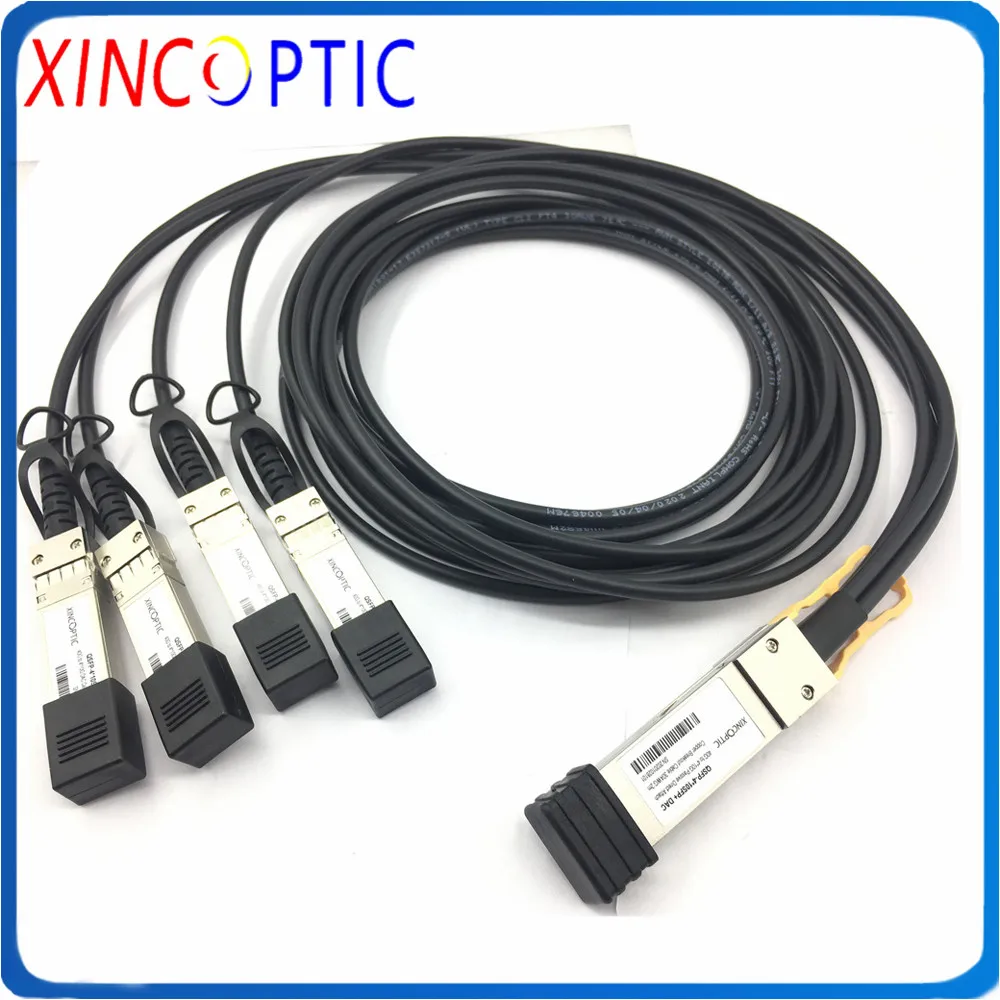 40G QSFP+ TO 4*10G SFP+ 30AWG, 2M DAC Cable Compatible with Intel, 4 Copper Direct Attach