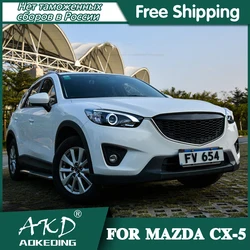 Headlights For Mazda CX-5 2012-2016 cx 5 DRL Day Running Light Head Lamp LED Bi Xenon Bulb Fog Lights Tuning Car Accessory