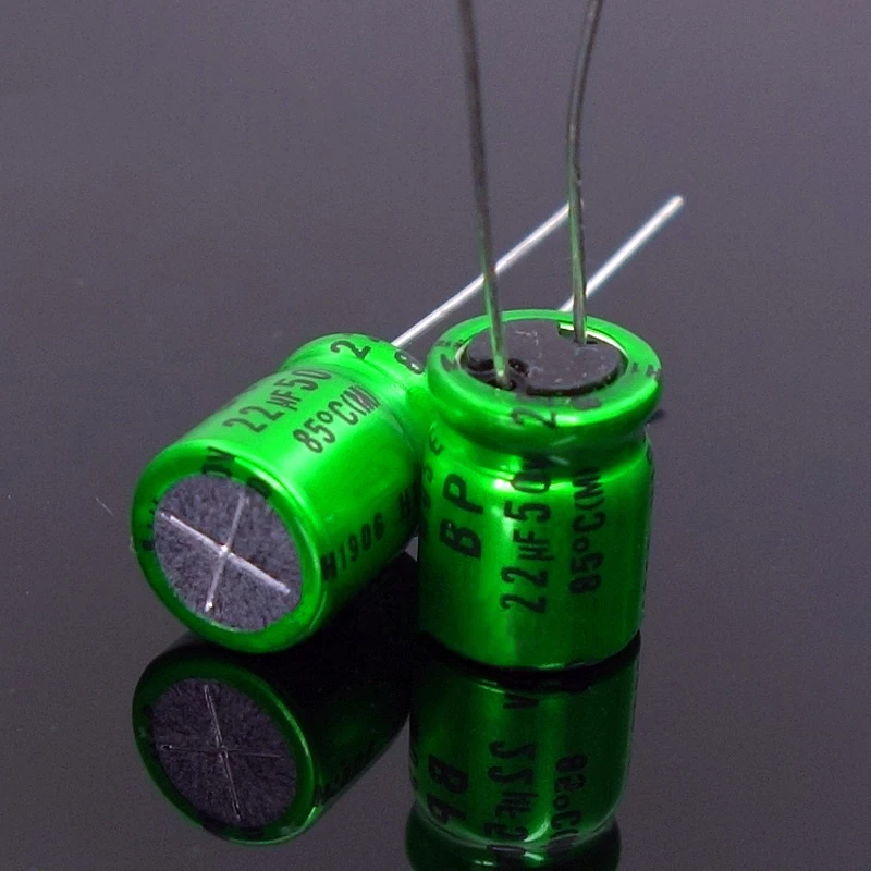 100% Оригинальный Hi-Fi Muse ES безэлектродный BP зеленый электролитический конденсатор 22 мкФ 50 в