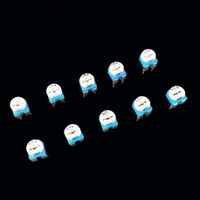 100Pcs 10 Values Variable Resistor 500R To 1M RM065 Carbon Film Horizontal Trimpot Potentiometer Assortment Kit