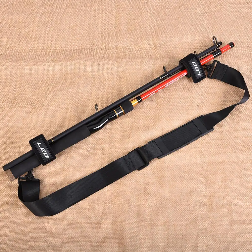 

Portable 73-112cm Fishing Rod Shoulder Strap Outdoor Fishing Pole Belt Length Adjustable