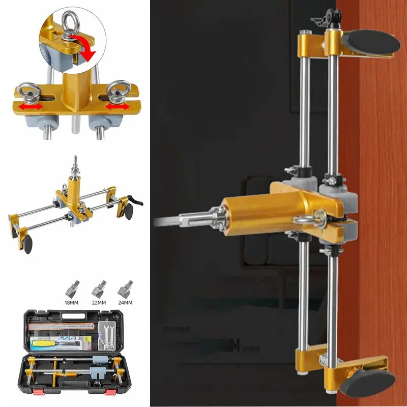 Solid Wood Door Hole Opener Slot Machine Room Door Key Hole Hole Opener Quick Release Woodworking Installation Key Hole Puncher