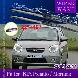 Car Wiper for KIA Picanto Morning 2004~2011 SA Front Windscreen Windshield Wipers Blades Car Accessories 2005 2006 2007 2008