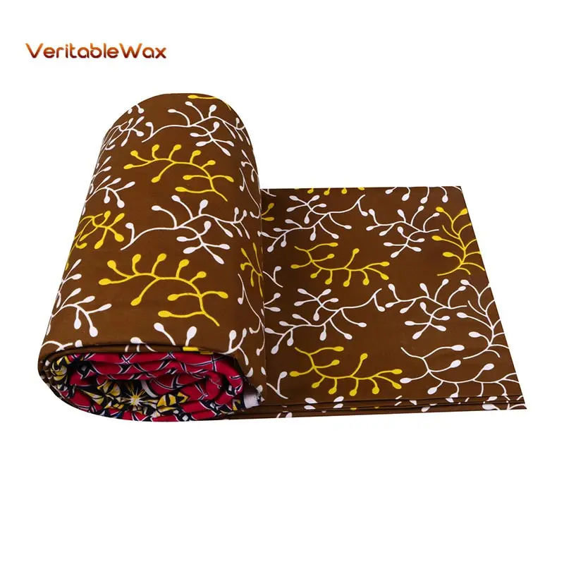 Wholesale price! High Quality African prints fabric 2022 Ankara wax real wax Nigerian wax 6 yards/pcs 100% polyester FP6112
