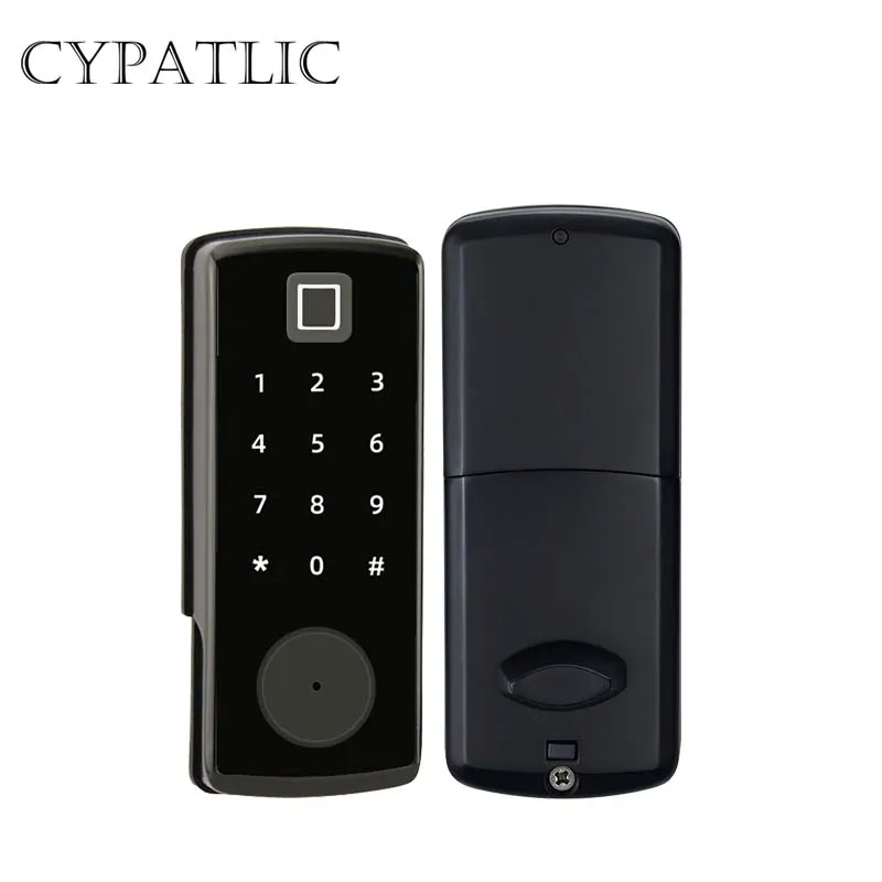 ttlock app wireless bluetooth fingerprint password door lock smart phone control suitable for home office school hotel