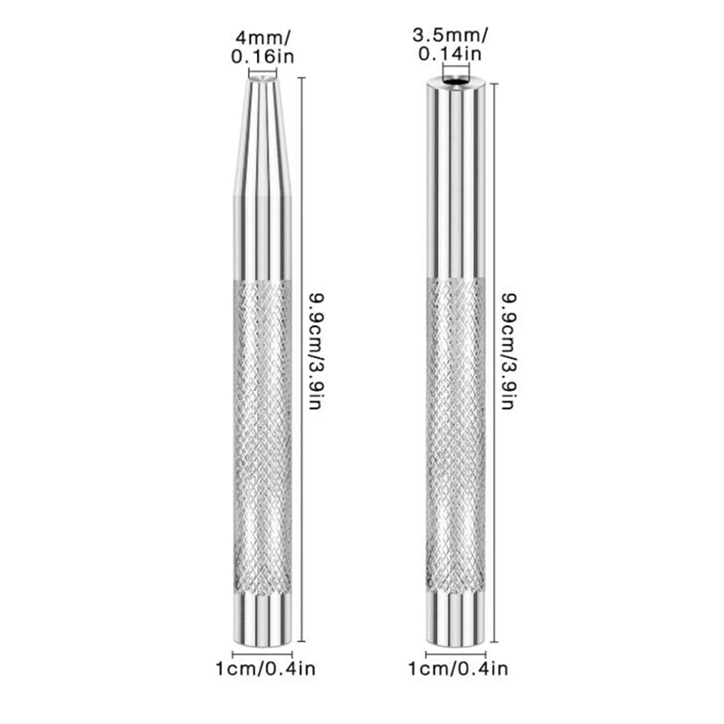 구리 리벳 및 버, 벨트, 가방, 칼라, 가죽 공예용 펀치 리벳 도구 2 개 포함, 14mm 및 19mm, 20 팩