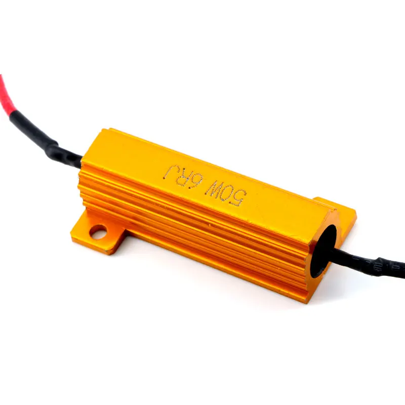 4 × 50W 7443 WY21W W21W 7440 P21/5W 1157 P21W 1156 PY21W Resistor de carga de luz de sinal para correção de capacitor decodificador de cancelador de