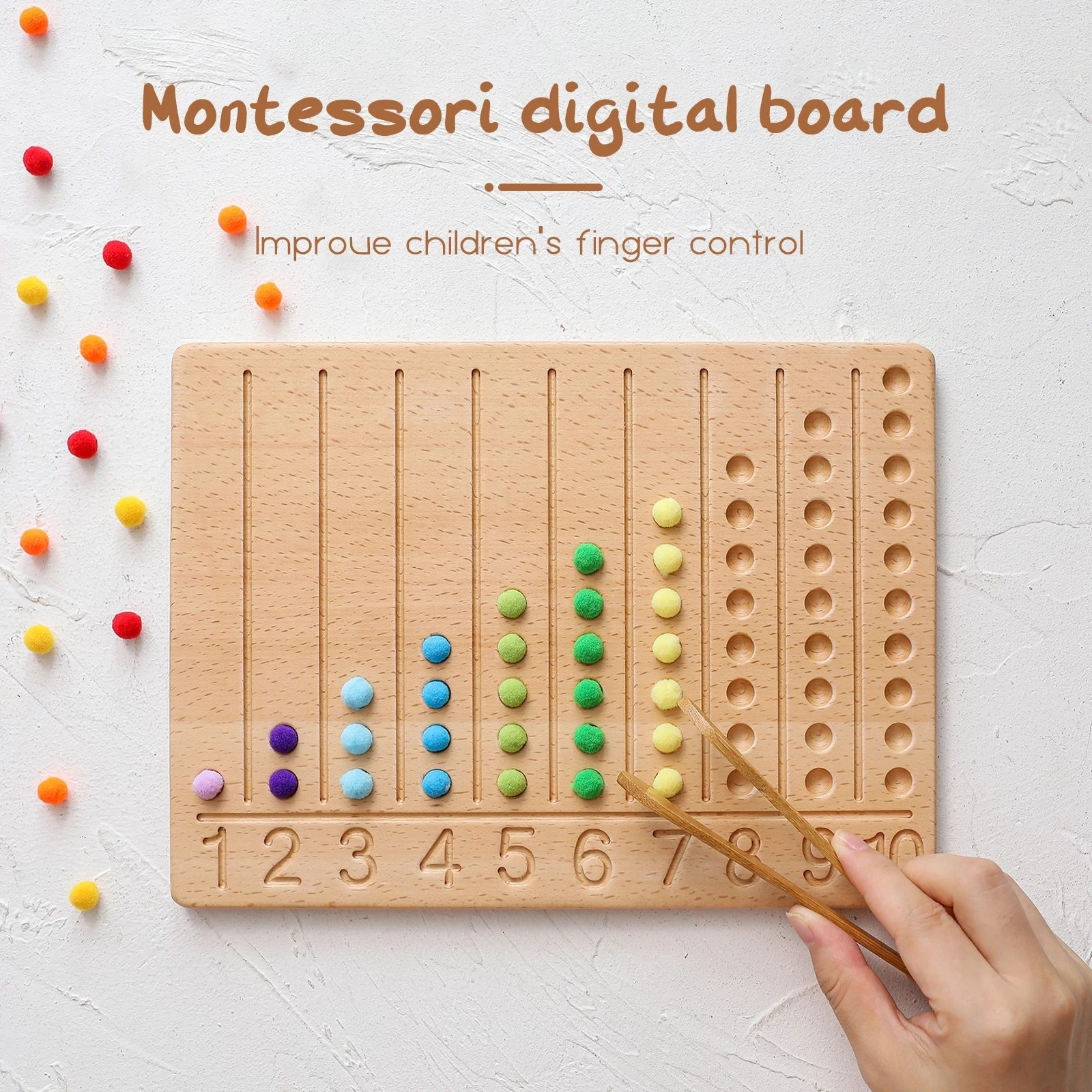 Montessori Tracing Board Wooden toy for girls boy Double Sided Uppercase & Lowercase Letters number Educational game toy product