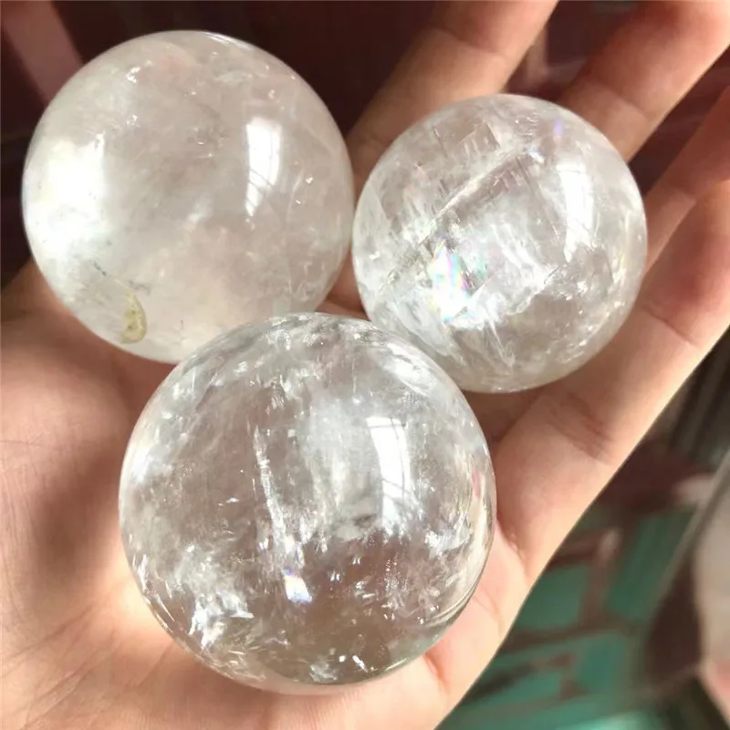 New Arrived White Crystal Ball Spiritual Healing Crystals Calcite Sphere For Home Decoration