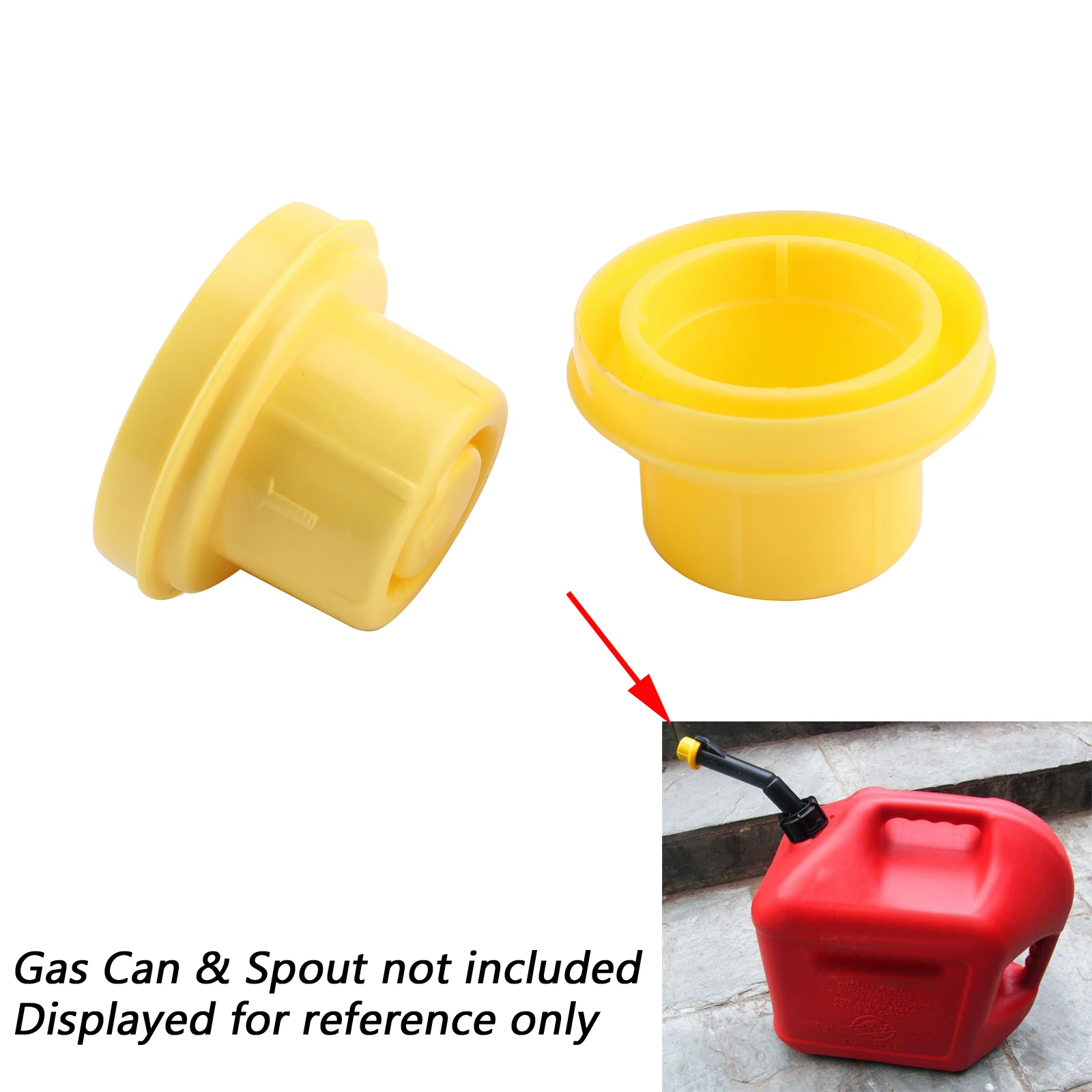 Artudatech Replacement YELLOW SPOUT CAP Top For Fuel GAS CAN BLITZ 900302 900092 900094 Oil Cover Parts Caps