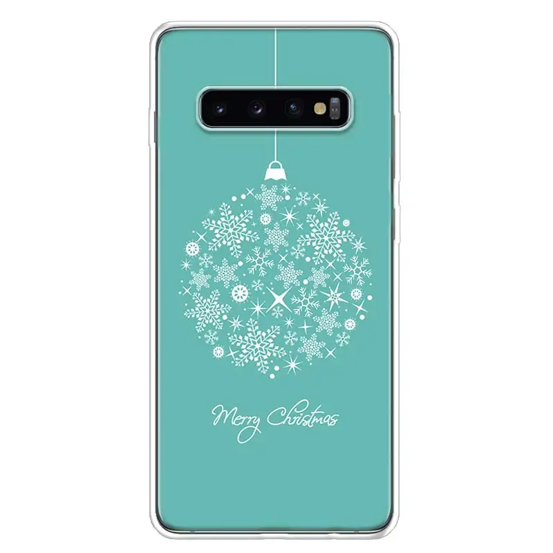 Merry Christmas decoration For Samsung Galaxy S24 S23 S21 S22 Ultra S10 Plus S20 FE Phone Case S10E S8 S9 + Housing Shell Coque