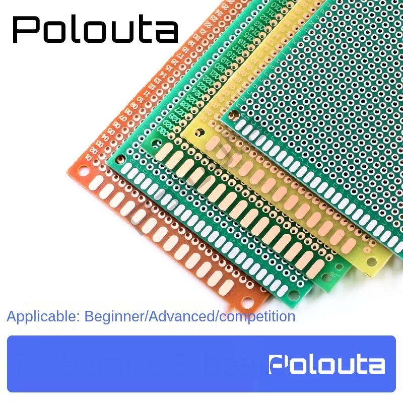7 * 9cm 2.54  Double Side Copper and Tin Prototype Pcb Universal Board Fiberglass Board Bakelit /Epoxy/Green Oil Sockets Gold
