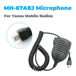 Micrófono de mano para Yaesu Vertex Radio, MH-67A8J, VX-2100, VX-4500, pies-817 pies-900, RJ45, 8 pines, colgador de micrófono