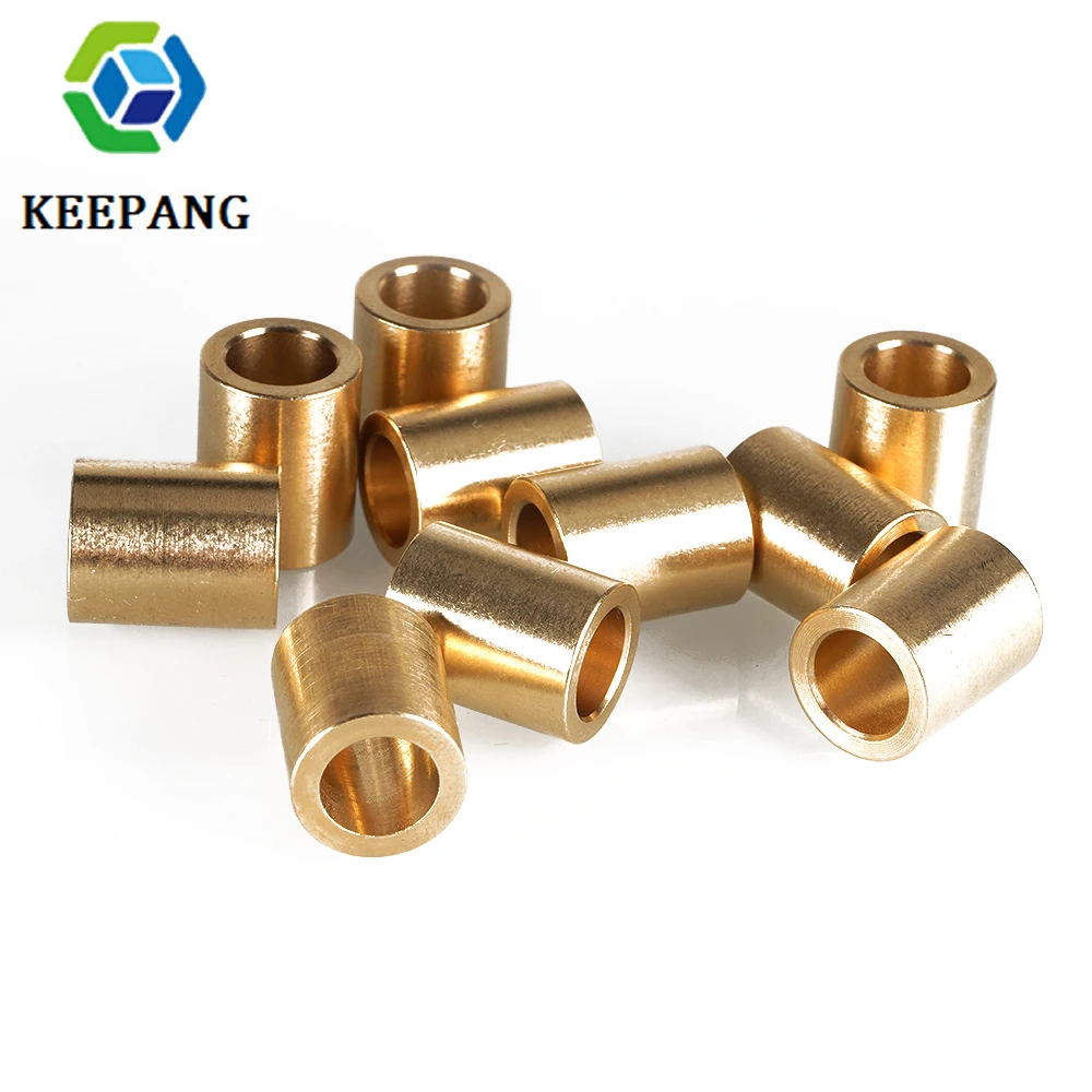 KeePang 2 قطعة التشحيم النحاس كم تحمل البطانات ID 8 مللي متر للطابعة ثلاثية الأبعاد أجزاء السلس رود المنزلق ملحق 8x12x15 8x11x22