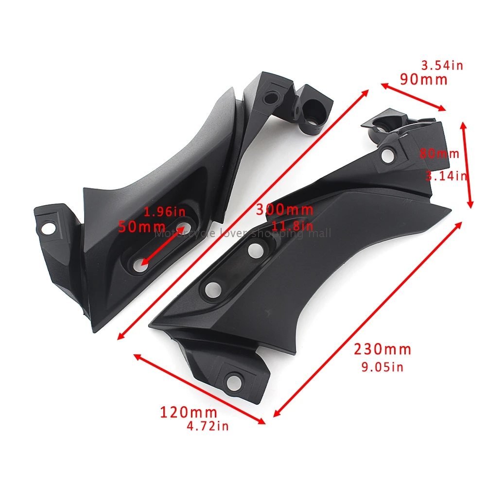 Moto Accessory Black Side Frame Mid Cover Panel Fairing Cowl ABS Plastic For Yamaha YZF R1 YZFR1 YZF-R1 2004 2005 2006