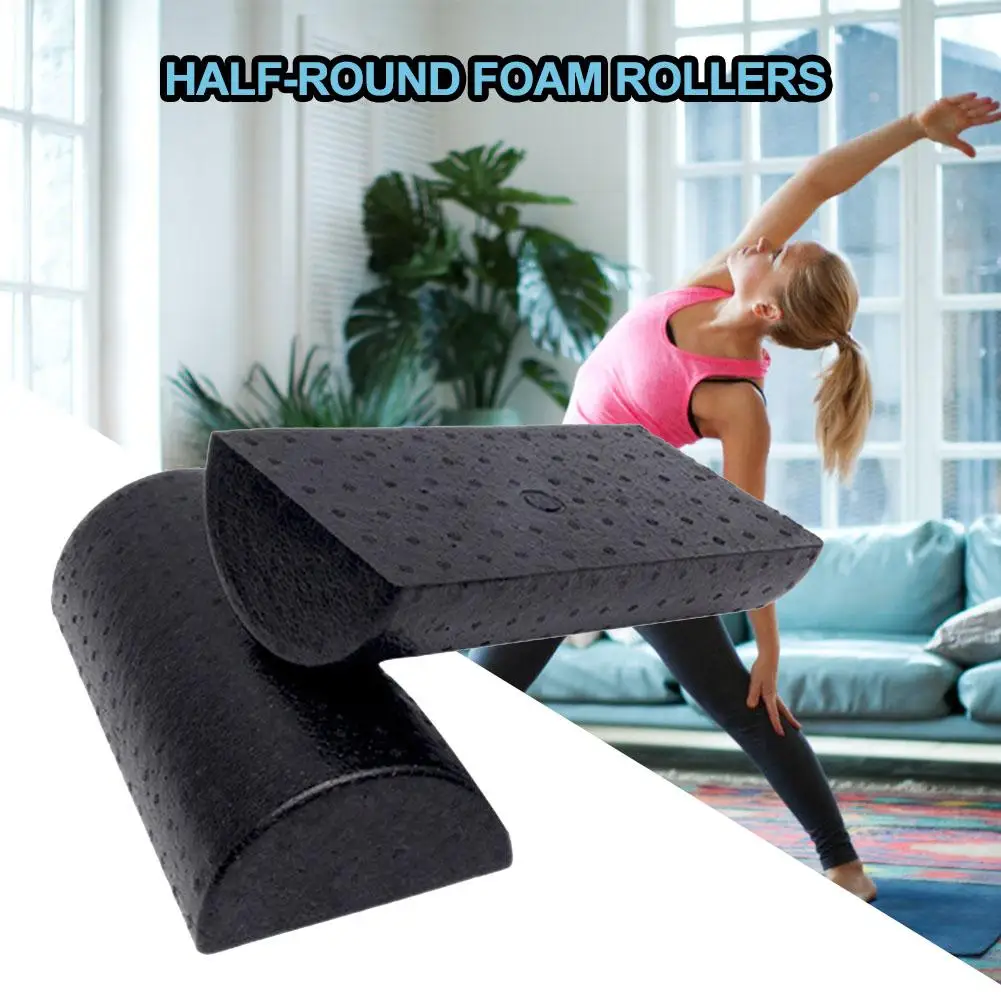 Half Round EPP Foam Roller for Yoga Pilates Fitness Equipment Balance Pad Yoga Blocks With Massage Floating Point 30cm