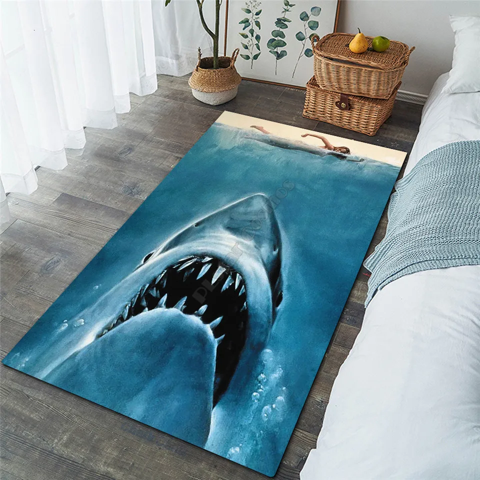 

Shark Bear Area Rug 3D Printed Rugs Mat Rugs Anti-slip Large Rug Carpet Home Decoration 02