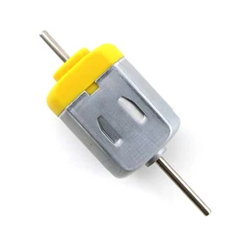 DC 1.5V-12V Micro 130 Carbon Brush Motor Double Shaft 3000-7000RPM Diy Toy Model Small Motor Wind Generator Making Accessories