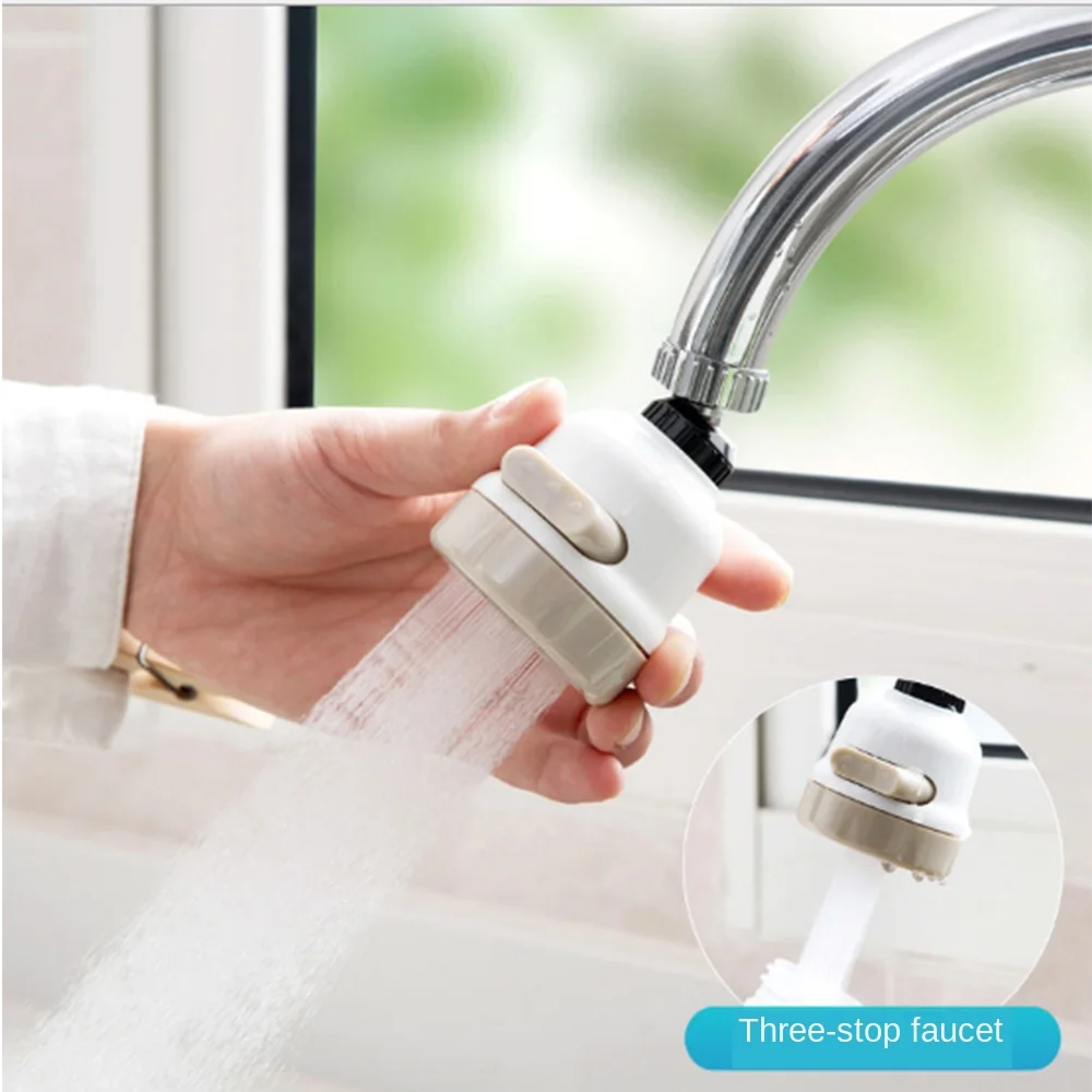 360 Rotate Tap Bubbler Connector Faucet Aerator 3-Stop Mode Water Diffuser Swivel Faucet Nozzle Shower Head Nozzle Dropshipping