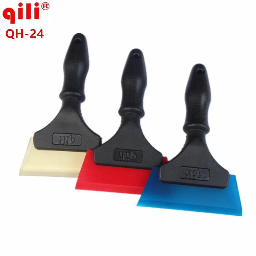 QILI QH-24 Newest Tendon handle scraper squeezing water glass film Ice/Snow Scraper Clean Window water clean squeegee Auto Tools