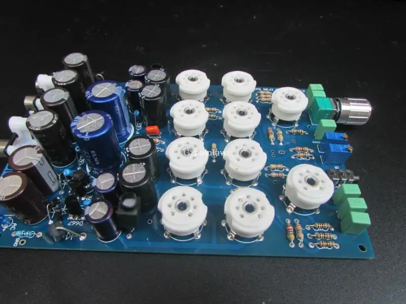 6J1 Valve Tube Headphone Amplifier/ Pre-Amp Audio HiFi Stereo Assembled Board