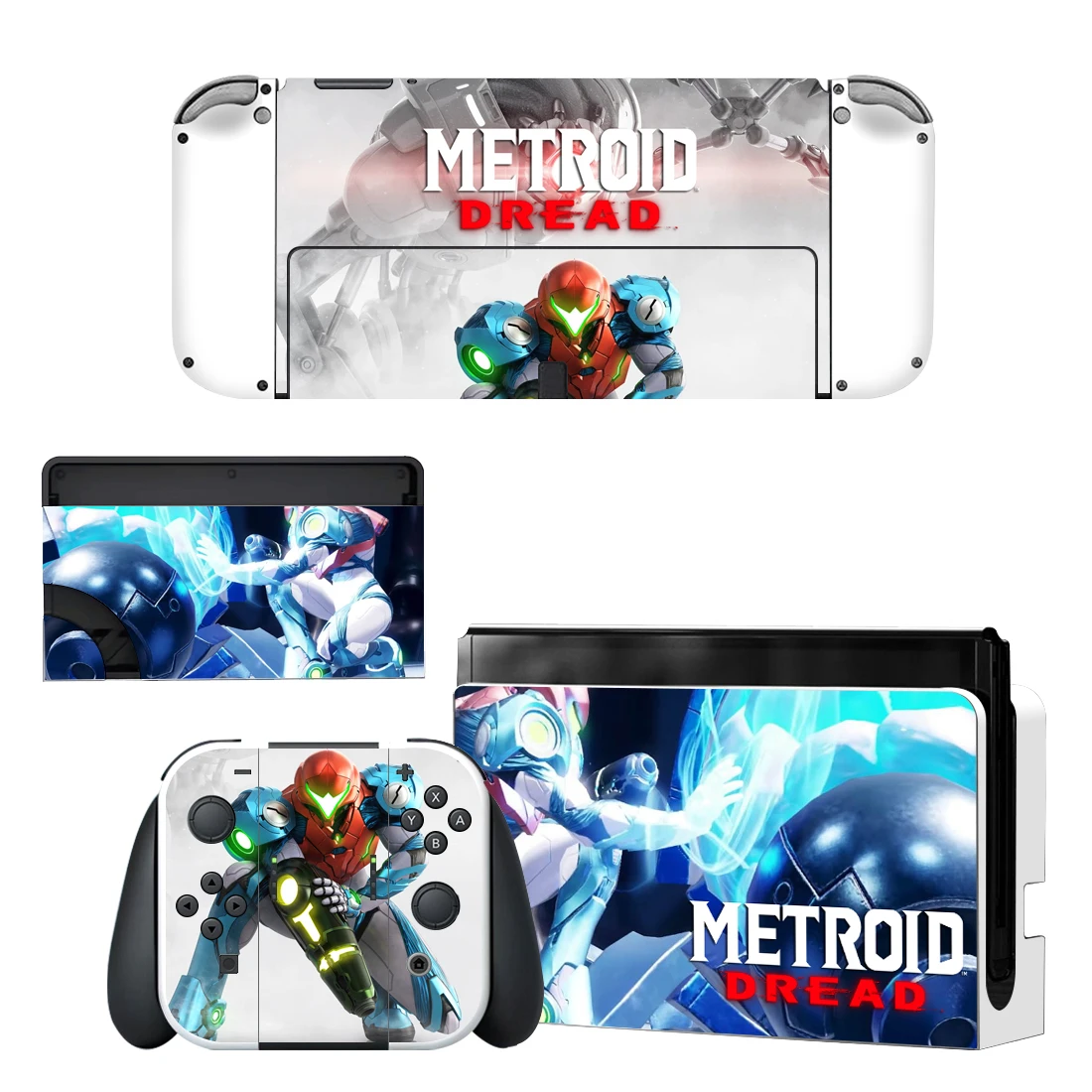 Metroid Dread Nintendoswitch Skin Cover Sticker Decal for Nintendo Switch OLED Console Joy-con Controller Dock Skin Vinyl