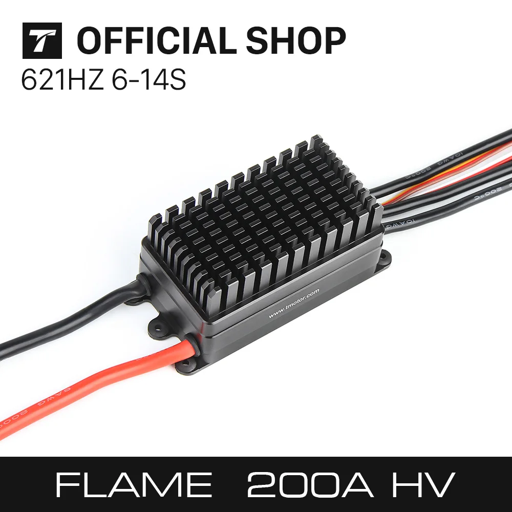 T-MOTOR Flame 200A 14S 6-14S HV 621HZ Electronic Speeds Controller For heavy lifting drone high power for U15 II