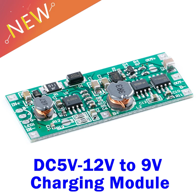 DC DC5V-12V to 9V Charging Module for 18650 Lithium Battery UPS Voltage Converter uninterruptible power supply control board