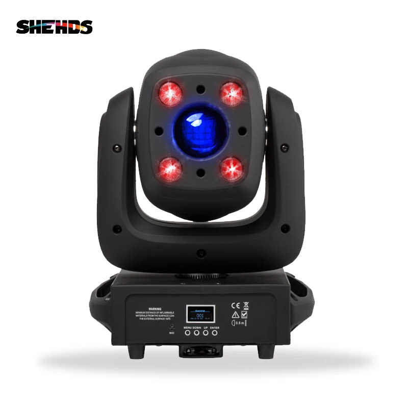 

Led Lyre 4x10W RGBW 4in1 Moving Head 100W Spot Lighting Wash Gobo Stage Lighting 3 Prism Disco Club Party DJ 12/16/23 CHs SHEHDS