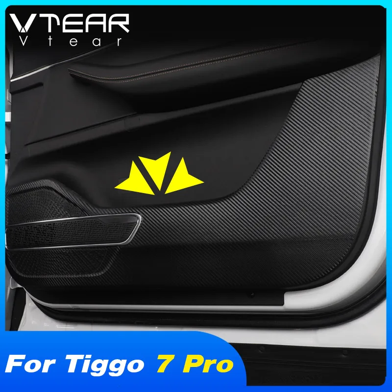 Vtear Door Anti-Kick Stickers Decoration Car Interior Glove Box Cover Accessory Parts For Chery Tiggo 7 Pro Xcite x-cross 7 2022