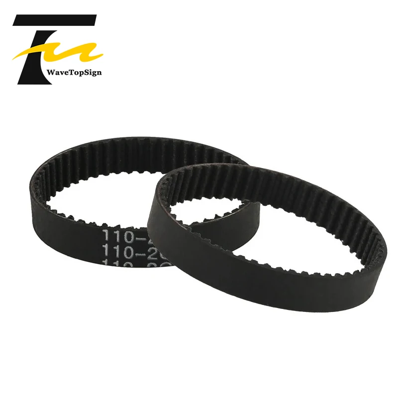 Stampante 3D WaveTopSign 2GT-6mm cinghia sincrona ad anello chiuso cinghia di trasmissione in gomma GT2 circonferenza 110mm 188mm 1220mm