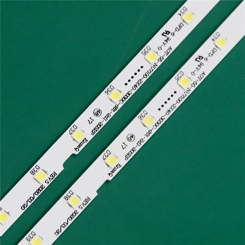 LED TV Bands For Samsung UA55NU7100 UA55NU7300 UA55N5510 UA55NU6100 UA55NU7090 UA55NU7400 LED Bars Backlight Strips Line Rulers