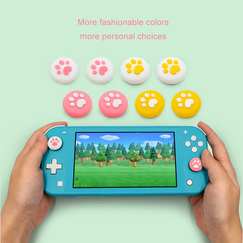 Capuchons de protection analogiques en caoutchouc pour nintendo Switch Lite, housse de protection pour Joystick, poignées pour manette Joy-cons