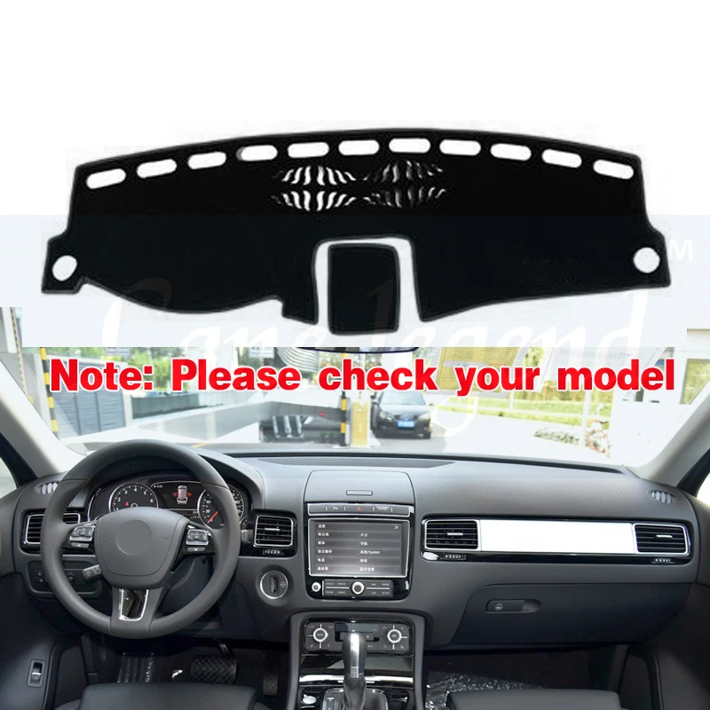 For Volkswagen VW Touareg 2011~2018 7P Anti-Slip Mat Dashboard Cover Pad Sunshade Dashmat Car Protect Carpet Accessories rug