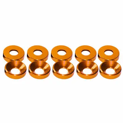 20 Stück M2 M3 M4 M5 M6 Aluminium bunt eloxiert Senkkopfschraube Unterlegscheiben Dichtung rot/grau/tiefblau/schwarz/lila