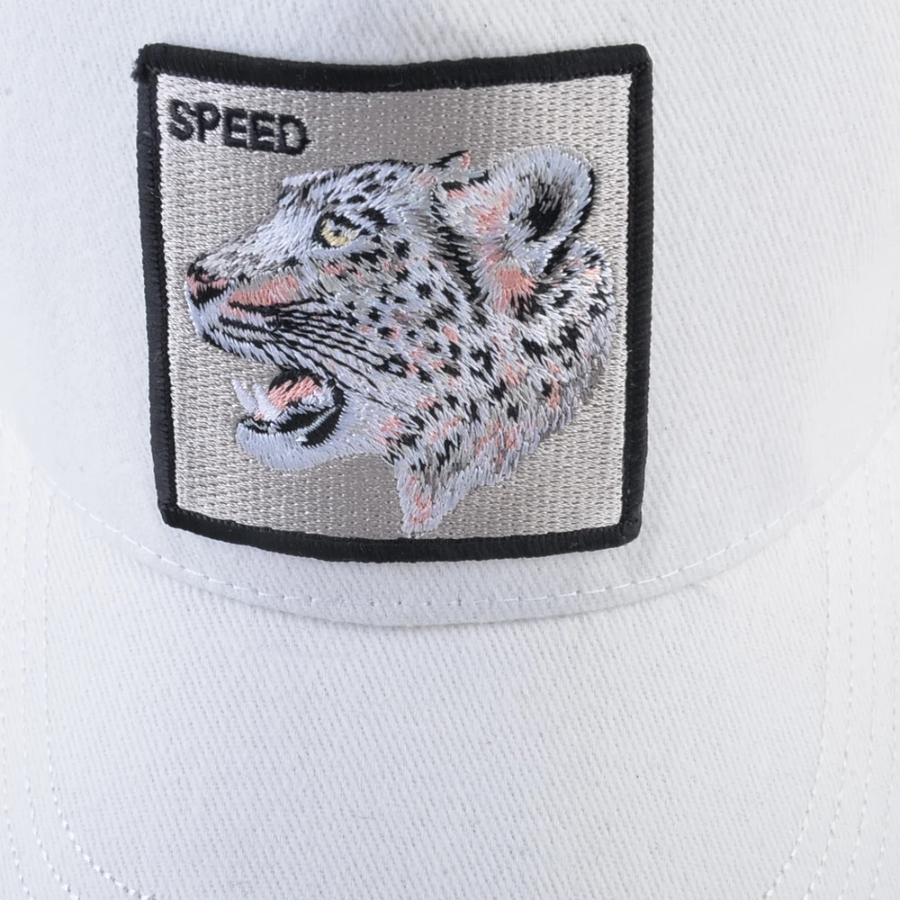 Cotton Snapback caps for men Hip Hop cap Embroidery snow leopard Baseball Cap Breathable Mesh Bone sun hats for man Hip Hop cap