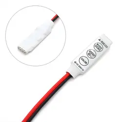 DC 12V-24V 12A 3Keys Mini LED RGB Controller Dimmer Driver For RGB 5050/3528/2835/5730/5630/3014 SMD LED Strip Lights