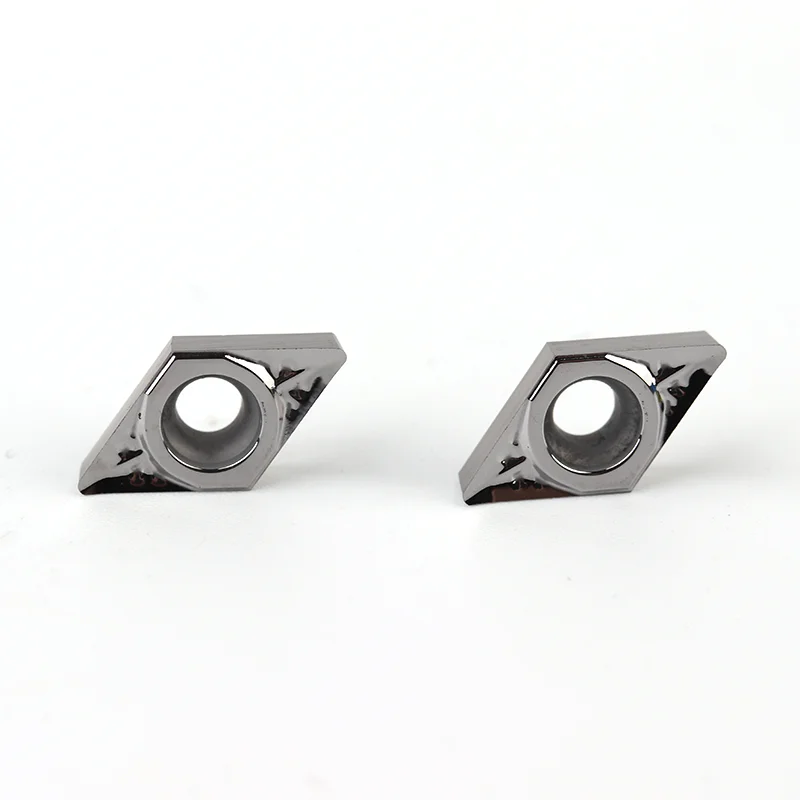 10PCS DCGT070202 DCGT070204 DCGT11T302 DCGT11T304 DCGT11T308 AK H01 카바이드 인서트 알루미늄 용 CNC 선반 커터 터닝 도구