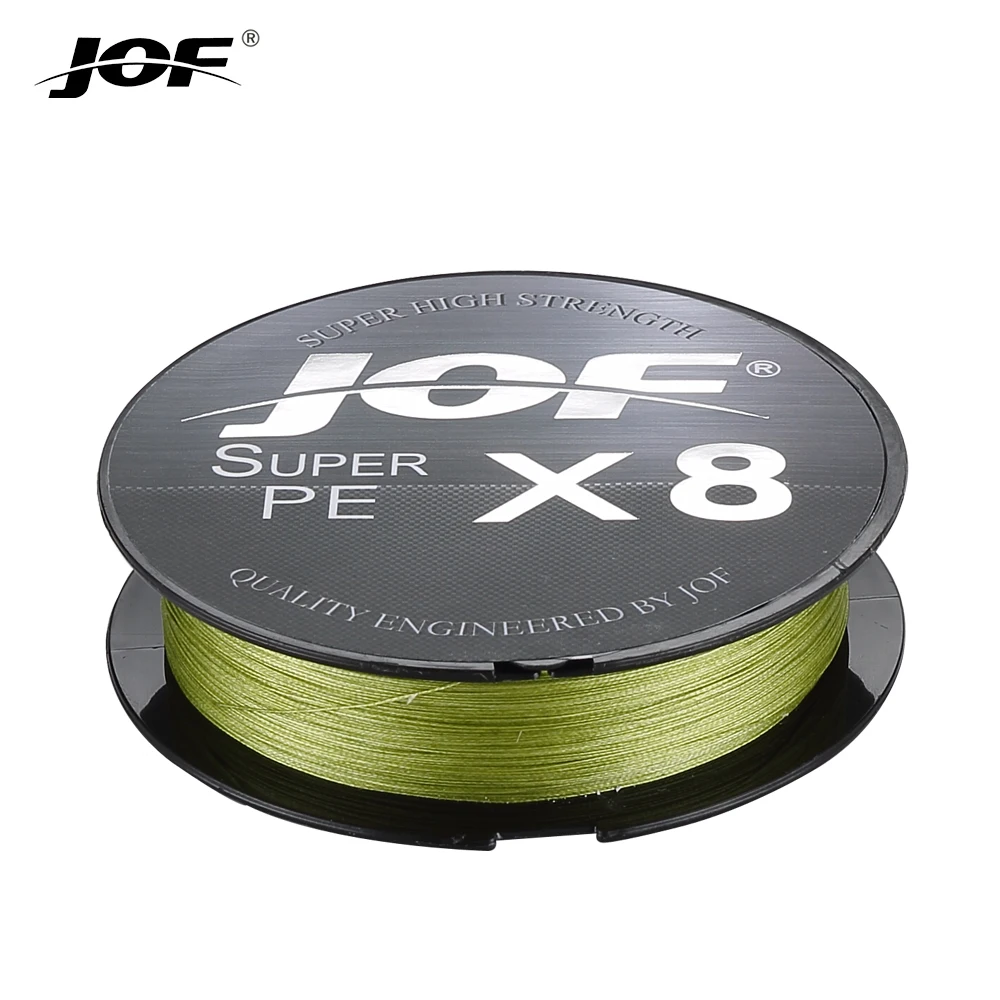 JOF 500M 300M 150M/ 546YDS 8 Braided Fishing Lines 8 Weaves Wire Smooth PE Multifilament Line for Sea Fishing 15-100LB