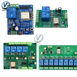 AC/DC 5V/7-28V/5-80V ESP8266 Wireless WIFI Relay Module 1/2/4/8 Channel ESP-12F Wifi Development Board Power Supply for Arduino