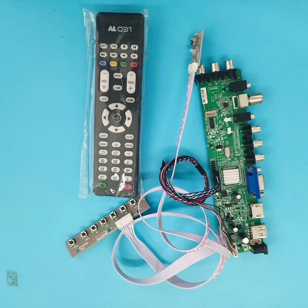 

Kit For LP173WF1-TLB3/LP173WF1-TLA1 remote DVB-T2 LVDS USB AV 1920X1080 WLED VGA LED HDMI digital Signal controller board 40pin