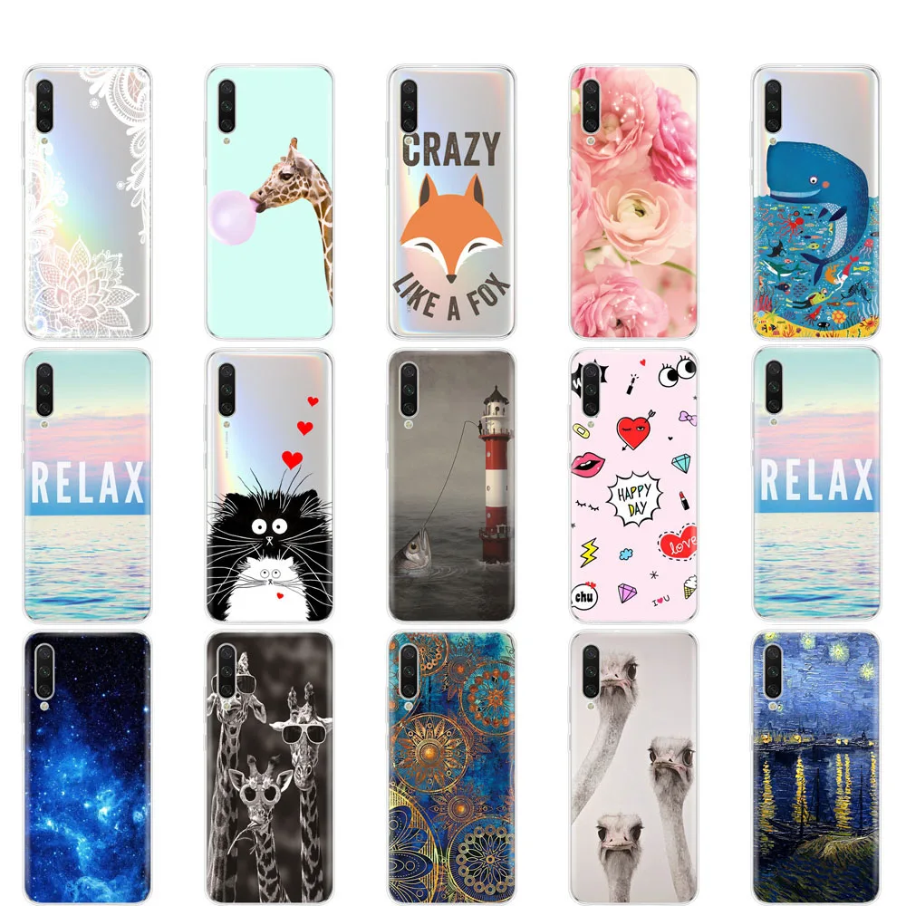 case For xiaomi mi 9 LITE Case cover silicon soft TPUcoque For xiaomi mi 9 lite bumper fundas copas full 360 Protective shell