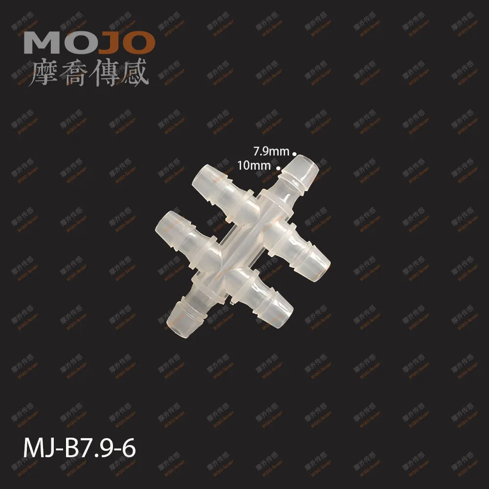 

2020 (1000pcs/Lots) MJ-B7.9-6 hose connectors 8mm six way pipe joint PP Plastic multiple pass pipe connectors