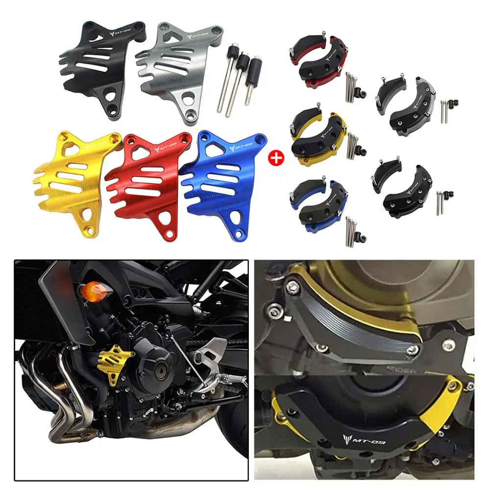 SEMSPEED Water Pump Protective Cover MT09 Engine Protector Cover Accessory For YAMAHA With MT09 Logo Protection Motorcycle Parts