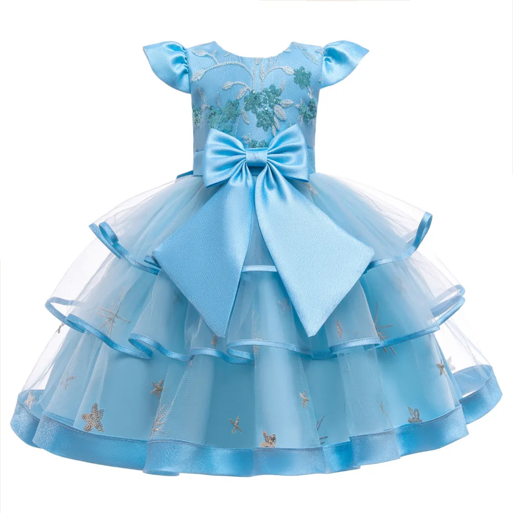 Baby Girls Flower Princess Ball Gown Party Tutu Dress For Brithday Wedding Dresses Kids Christmas Dress Children Girls Clothing