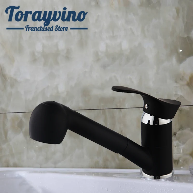 

basin faucet bathroom torneiras banheiro brass black sprayer taps single hole deck mount single handle faucet mixer faucets