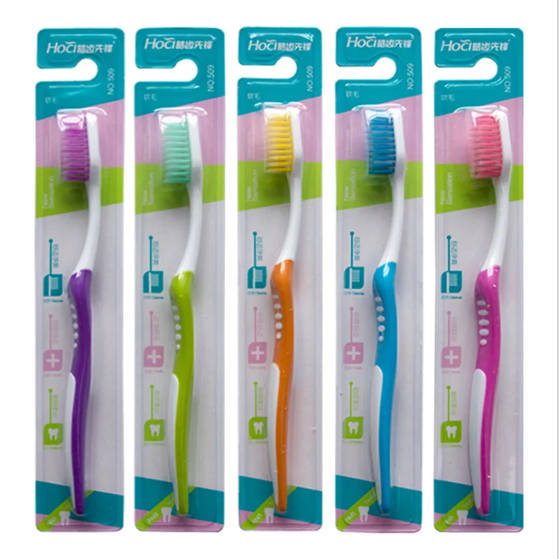 New Bulk Travel Toothbrushes Individually Wrapped Manual Multi-Color Disposable Toothbrush Set for Adult & Kid Travel Toiletries