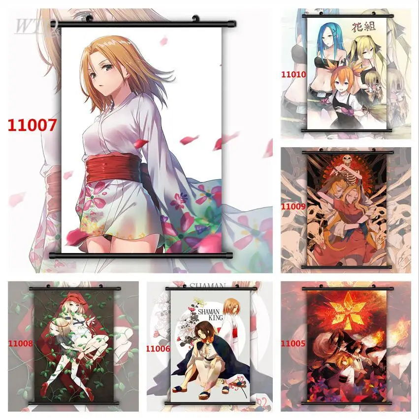 Shaman King Asakura Yoh Kyouyama Anna HD Print Wall Poster Canvas Painting Anime Posters Wall Decor Wall Art Picture Home Decor